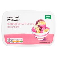 waitrose scoop neapolitan essential soft ice cream larger