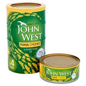 tuna oil sunflower chunks john west pack